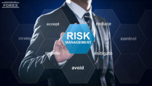 photo of man and words associated with risk management 